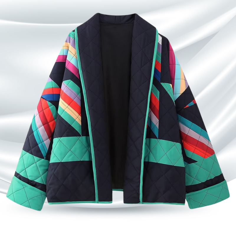 Overhemdjas dames – Kleurrijke oversized jas met comfortabele pasvorm