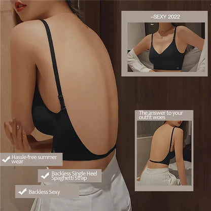 Push Up BH Open Rug – Comfortabele BH met Verstelbare Bandjes en Duidelijke Ondersteuning