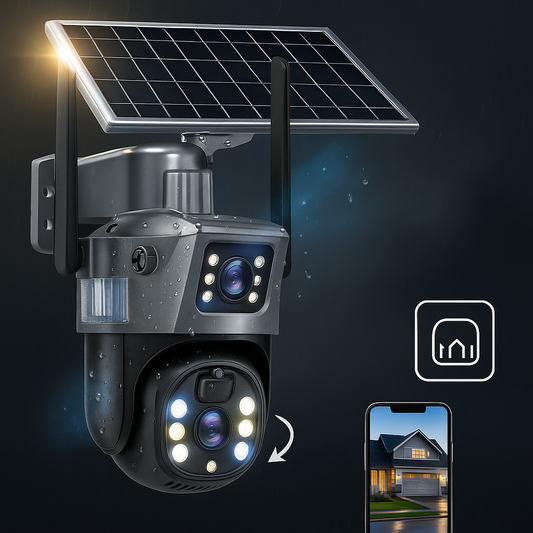 Beveiligingscamera Draadloos Zonne-energie 4K Buiten