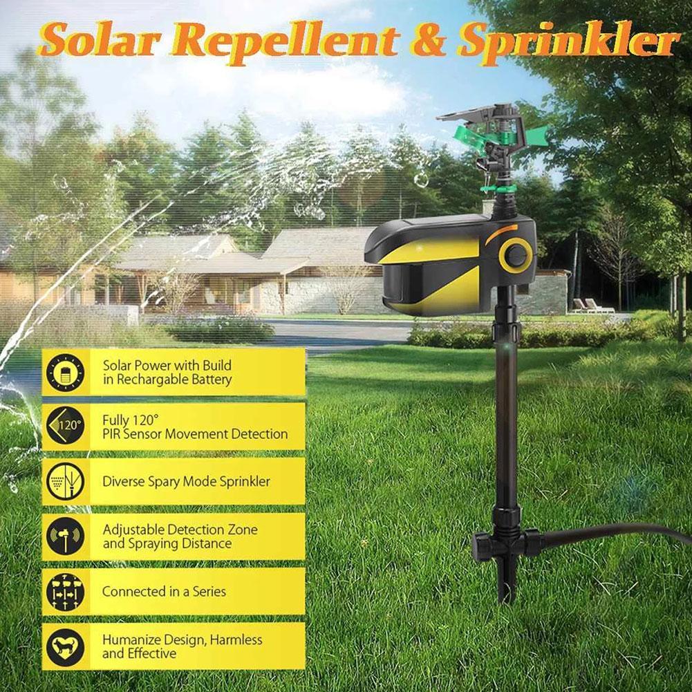 Beweginggestuurd Rehabilitatie-Sproeisysteem Zonne-energie Dierafschrikmiddel