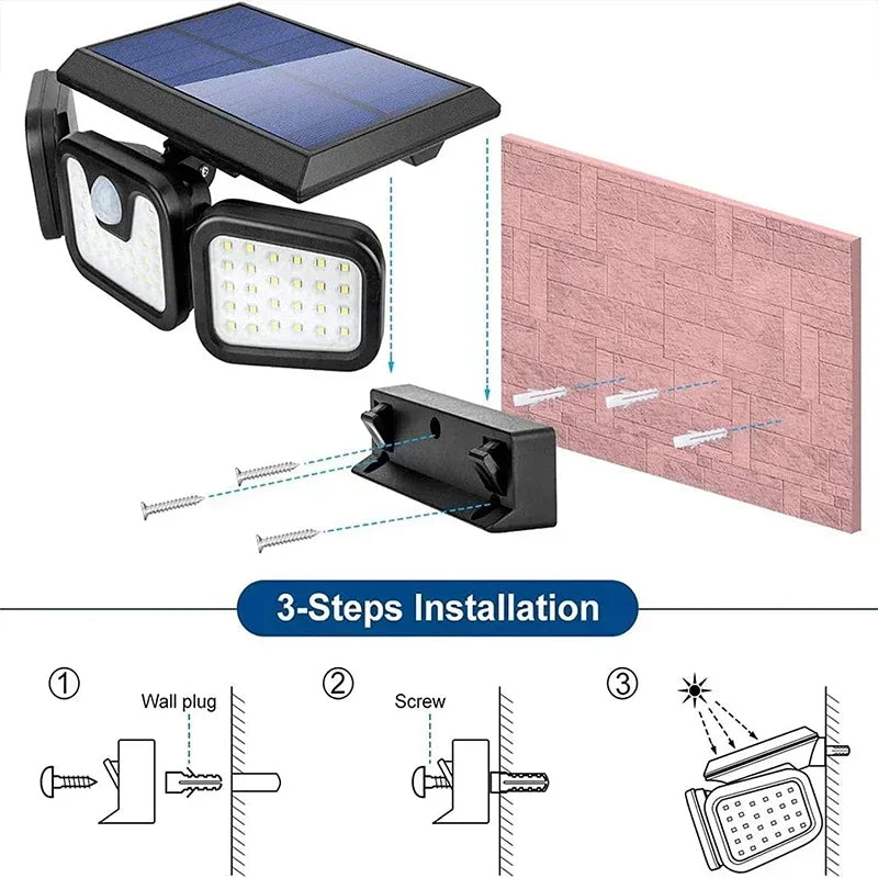Bewegingssensor Zonne Licht Buiten LED