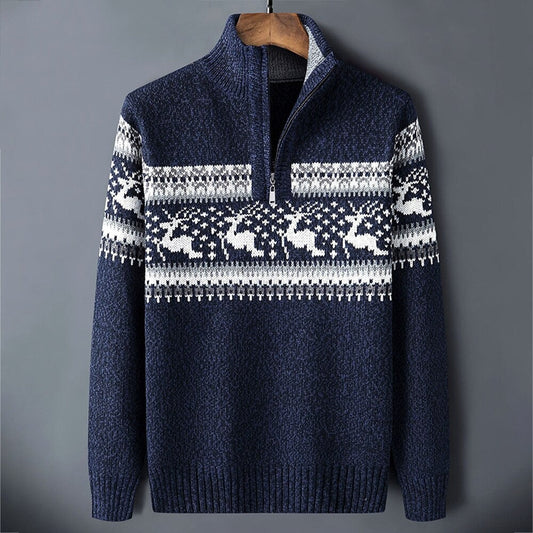 Pullover heren – Halve rits trui van ademend materiaal voor casual stijl