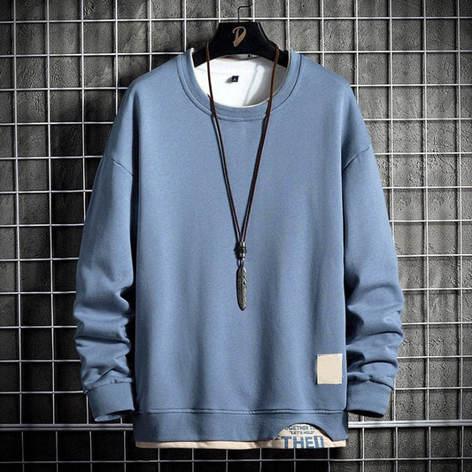 Sweatshirt voor Heren – Klassiek en Comfortabel Katoenen Sweatshirt voor Vrije Tijd