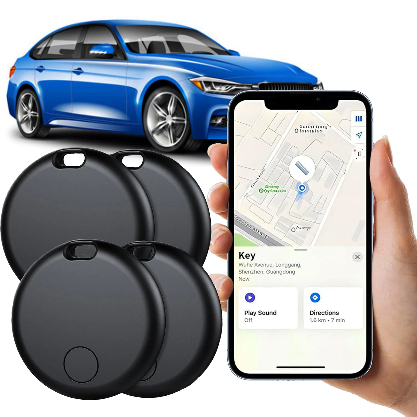 Bluetooth GPS Tracker Sleutel Finder