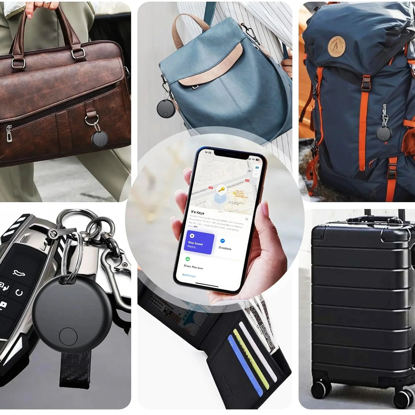 Bluetooth GPS Tracker Sleutel Finder