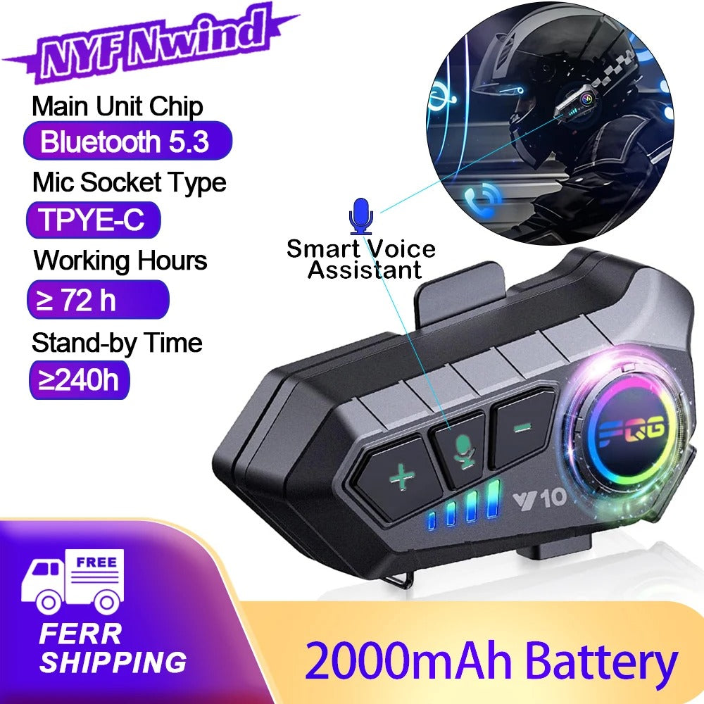 Bluetooth Motorhelm Headset