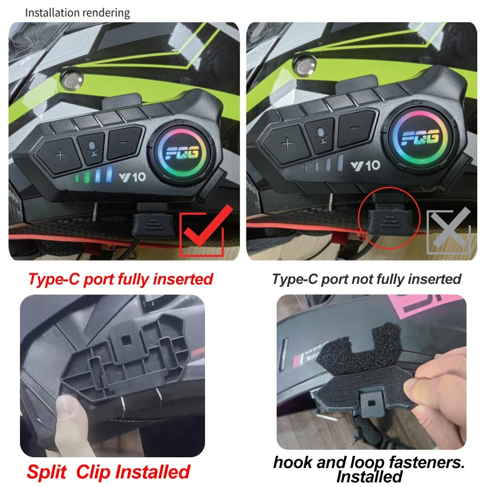 Bluetooth Motorhelm Headset