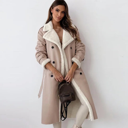Lange Damesjas met Ceintuur – Elegante Jassen voor Dames, Perfect voor Elke Gelegenheid