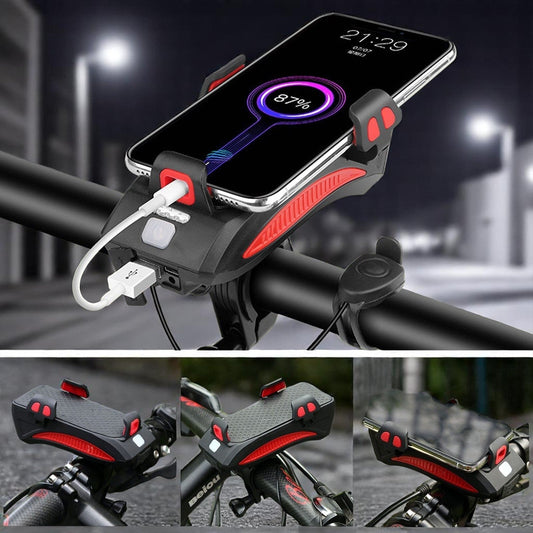 4-in-1 Fietslicht Powerbank 1500 Lumen LED Verlichting