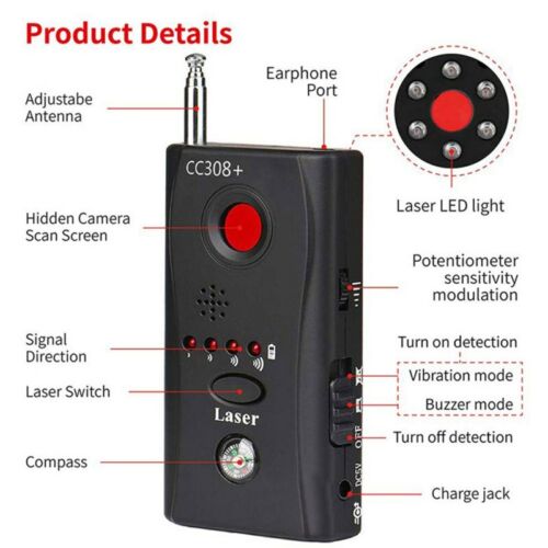 Bug Detector - Camera en Microfoons Detector