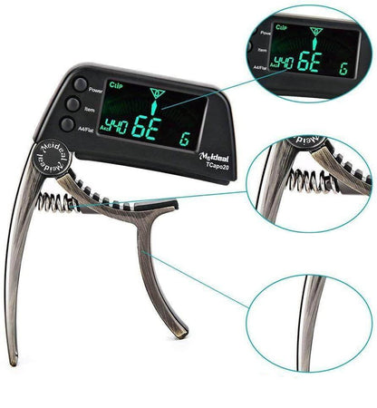 Capo en Stimmgerät voor Gitaar 2-in-1