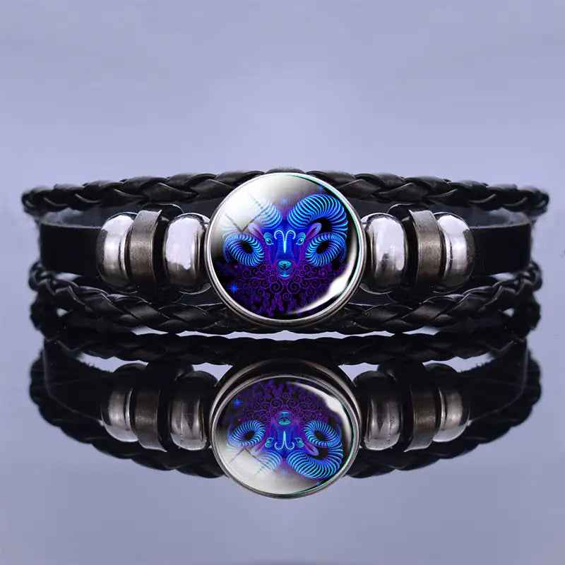 Armband Lapis Lazuli Sodaliet Kralen Natuurlijke Steen