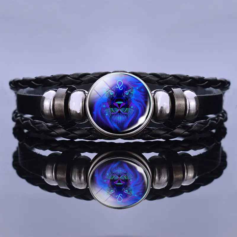 Armband Lapis Lazuli Sodaliet Kralen Natuurlijke Steen