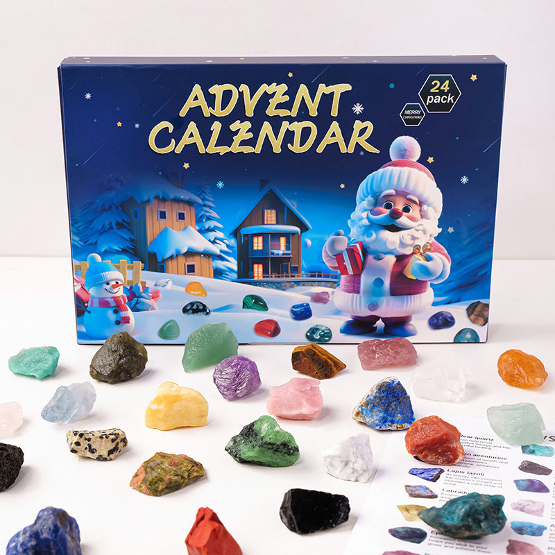 Kerst Adventskalender 2025 Edelsteen Blind Box 24 Stukken