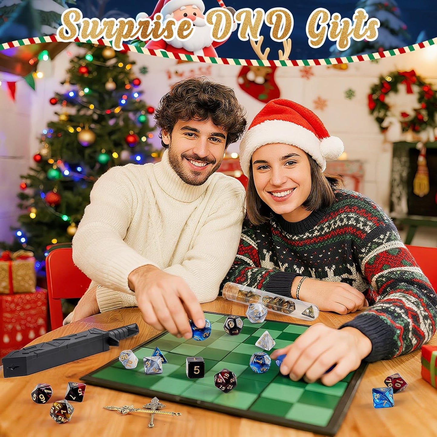 Adventskalender 2025, Überraschungswürfel-Set, Rollenspiel