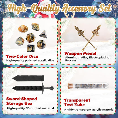 Adventskalender 2025, Überraschungswürfel-Set, Rollenspiel