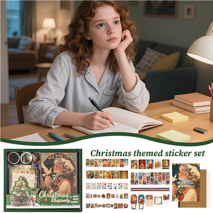 Kerst Scrapbook Stickers Set Notitieboek Decals Plaknotities