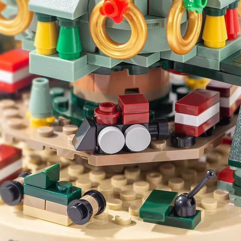 Kerstboom Bouwblok Set Muziekdoos LED Licht