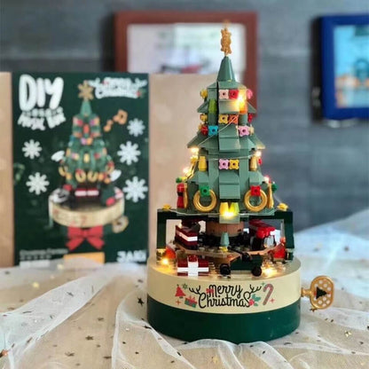 Kerstboom Bouwblok Set Muziekdoos LED Licht