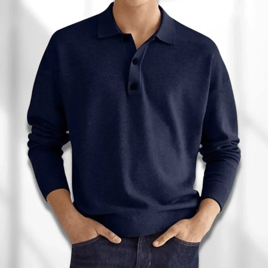 Langarm Poloshirt heren – Stijlvol en comfortabel poloshirt van katoen voor casual en sportief gebruik