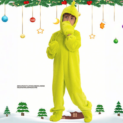 Kinder Elf Kostuum Jumpsuit Hoed Sjaal Set