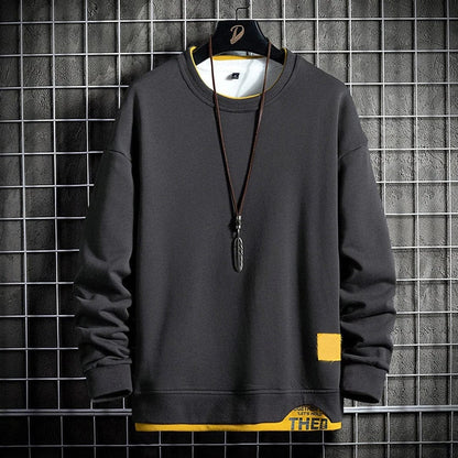 Sweatshirt voor Heren – Klassiek en Comfortabel Katoenen Sweatshirt voor Vrije Tijd