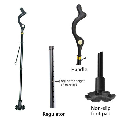 Wandelstok Senioren Lichtgewicht Verstelbaar Ergonomische Grip