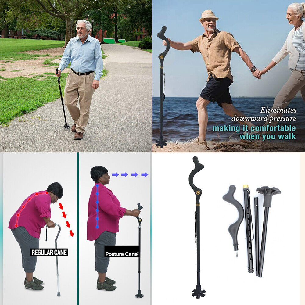 Wandelstok Senioren Lichtgewicht Verstelbaar Ergonomische Grip