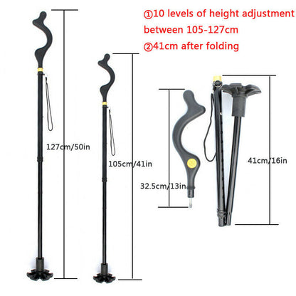 Wandelstok Senioren Lichtgewicht Verstelbaar Ergonomische Grip