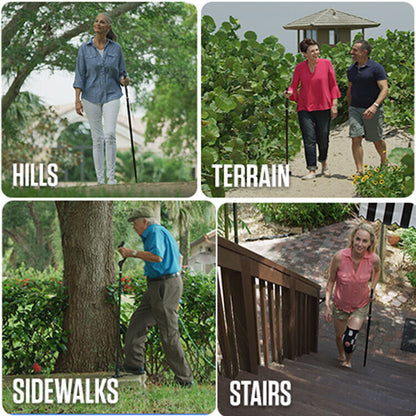 Wandelstok Senioren Lichtgewicht Verstelbaar Ergonomische Grip