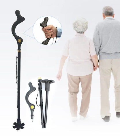Wandelstok Senioren Lichtgewicht Verstelbaar Ergonomische Grip
