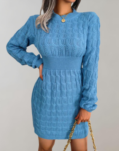 Minikleed Dames – Lange Mouwen Elegante Jurk voor Feest en Casual