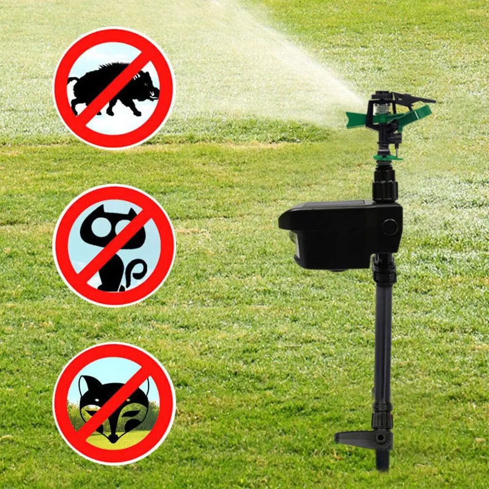 Dierenafschrikker Bewegingssensor Tuinspuiter Buiten Grondwater