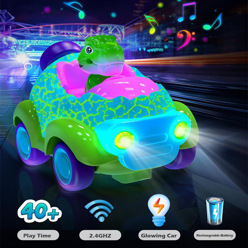 Dinosaurus RC Auto Afstandsbediening Oplaadbare Batterij Licht Muziek