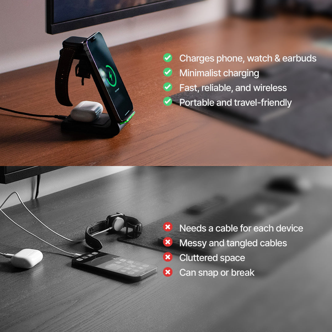 Draadloos Oplaadstation Snellader Dock Circulair