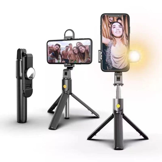 Draadloze Bluetooth Selfie Stick Met Vullicht 6 In 1