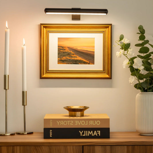 Draadloze LED Schilderijlamp Oplaadbaar Schilderij Verlichting