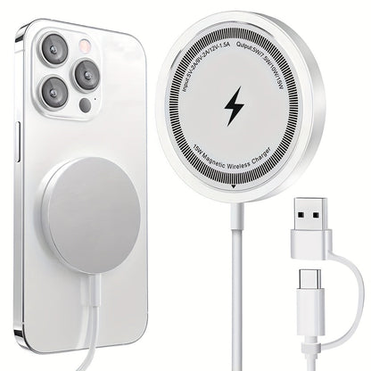Draadloze Magnetische Telefoonoplader met USB Kabel
