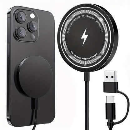 Draadloze Magnetische Telefoonoplader met USB Kabel