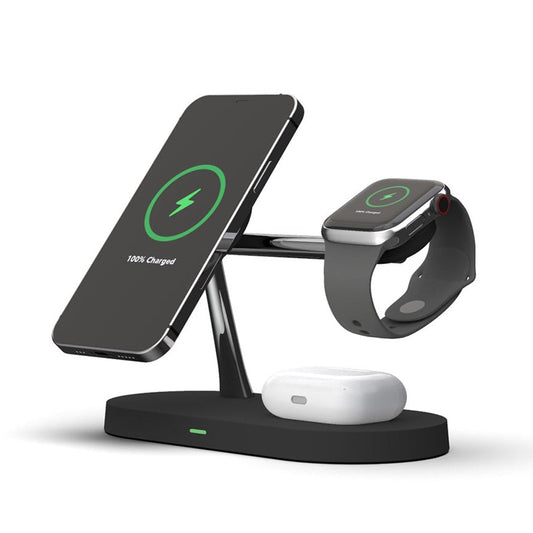 Draadloze Oplaadstation met Horloge Houder en Oplaadpad