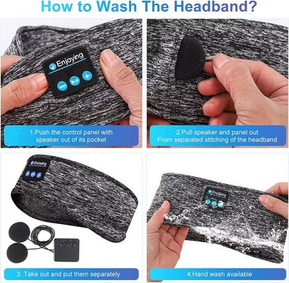 Draadloze Slaapkoptelefoon Sporthoofdband voor Slaap en Workout