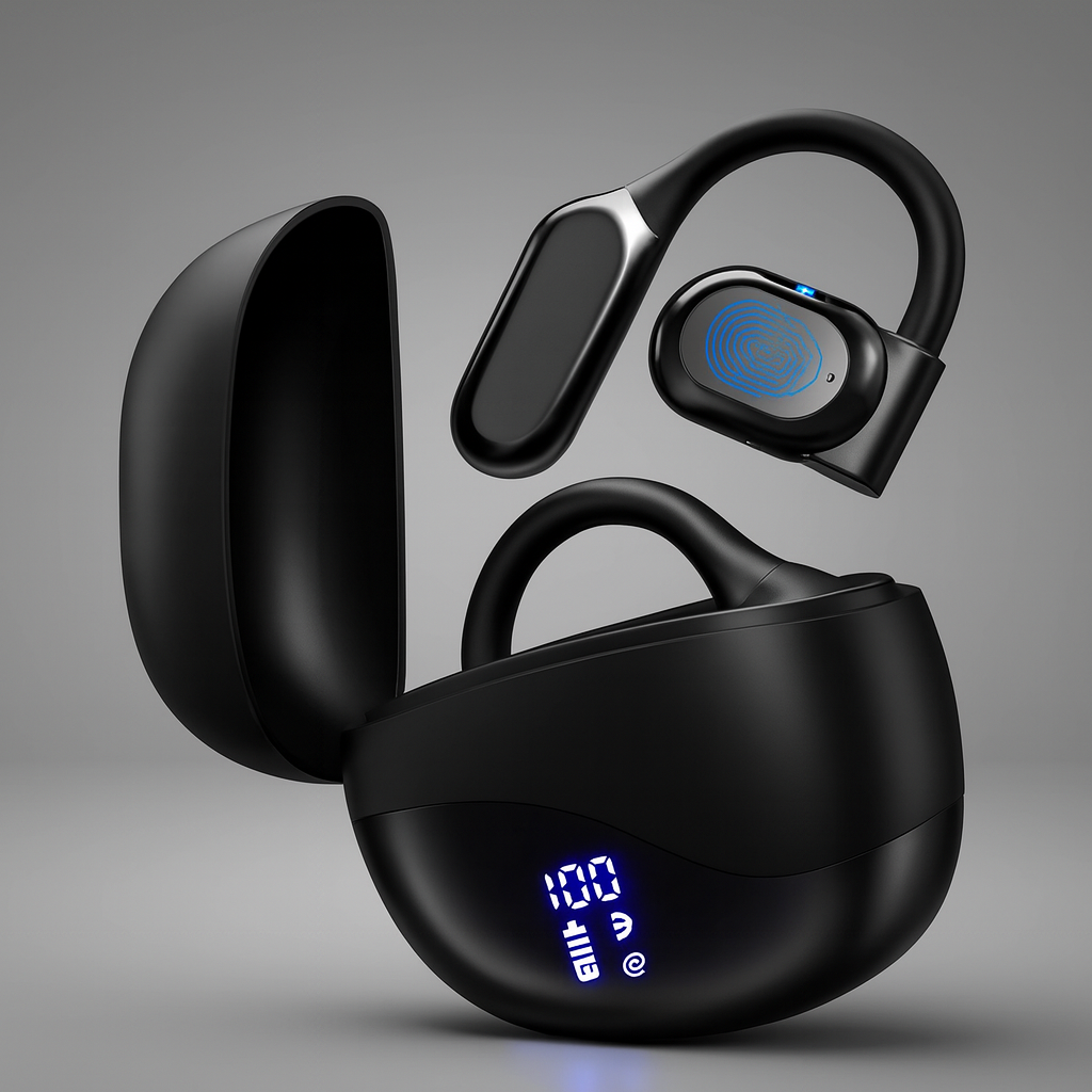 Draadloze Vertaal Koptelefoon met Oplaadcase