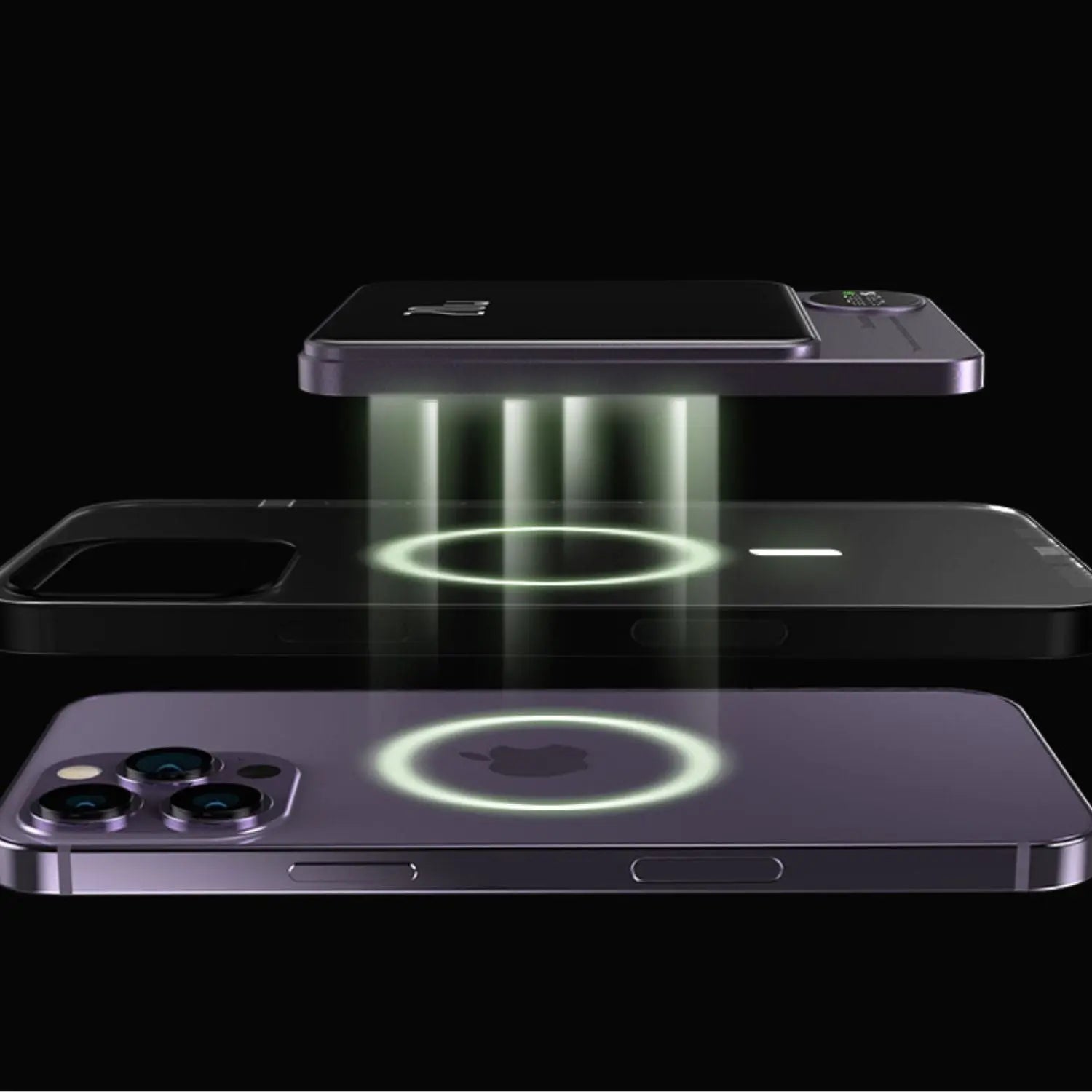 Draadloze magnetische snellader powerbank hoogcapaciteit back-up batterij