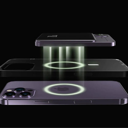 Draadloze magnetische snellader powerbank hoogcapaciteit back-up batterij