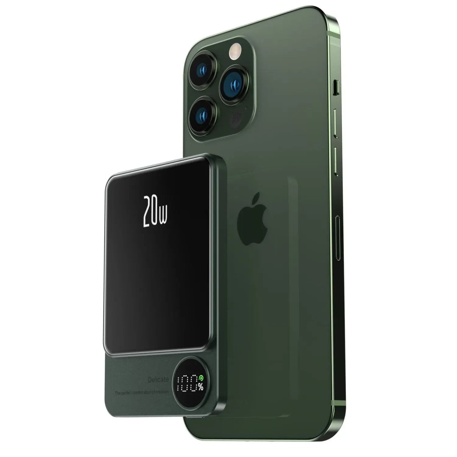 Draadloze magnetische snellader powerbank hoogcapaciteit back-up batterij