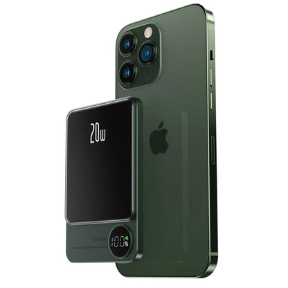 Draadloze magnetische snellader powerbank hoogcapaciteit back-up batterij