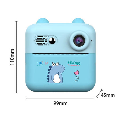 Draagbare 1080P Instant Camera voor Kinderen met Drukpapier