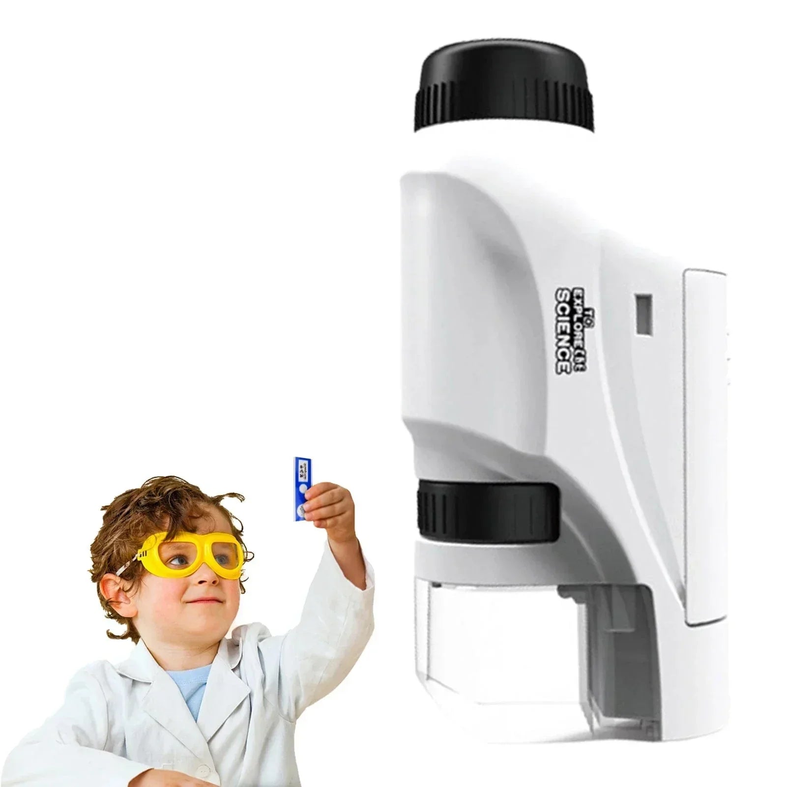 Draagbare LED Microscoop Speelgoed voor Kinderen