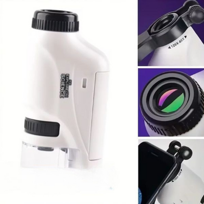 Draagbare LED Microscoop Speelgoed voor Kinderen
