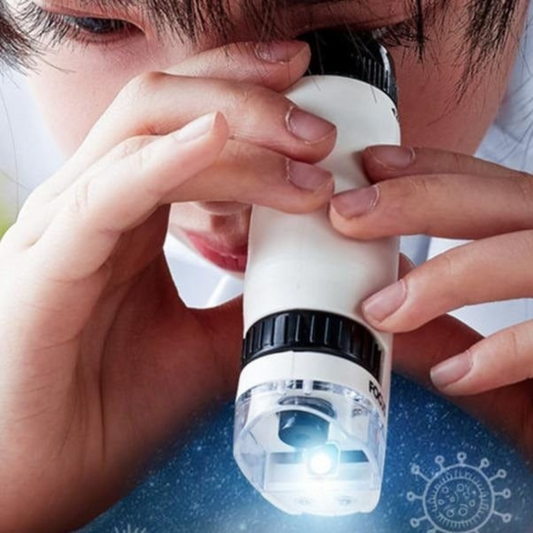 Draagbare LED Microscoop Speelgoed voor Kinderen
